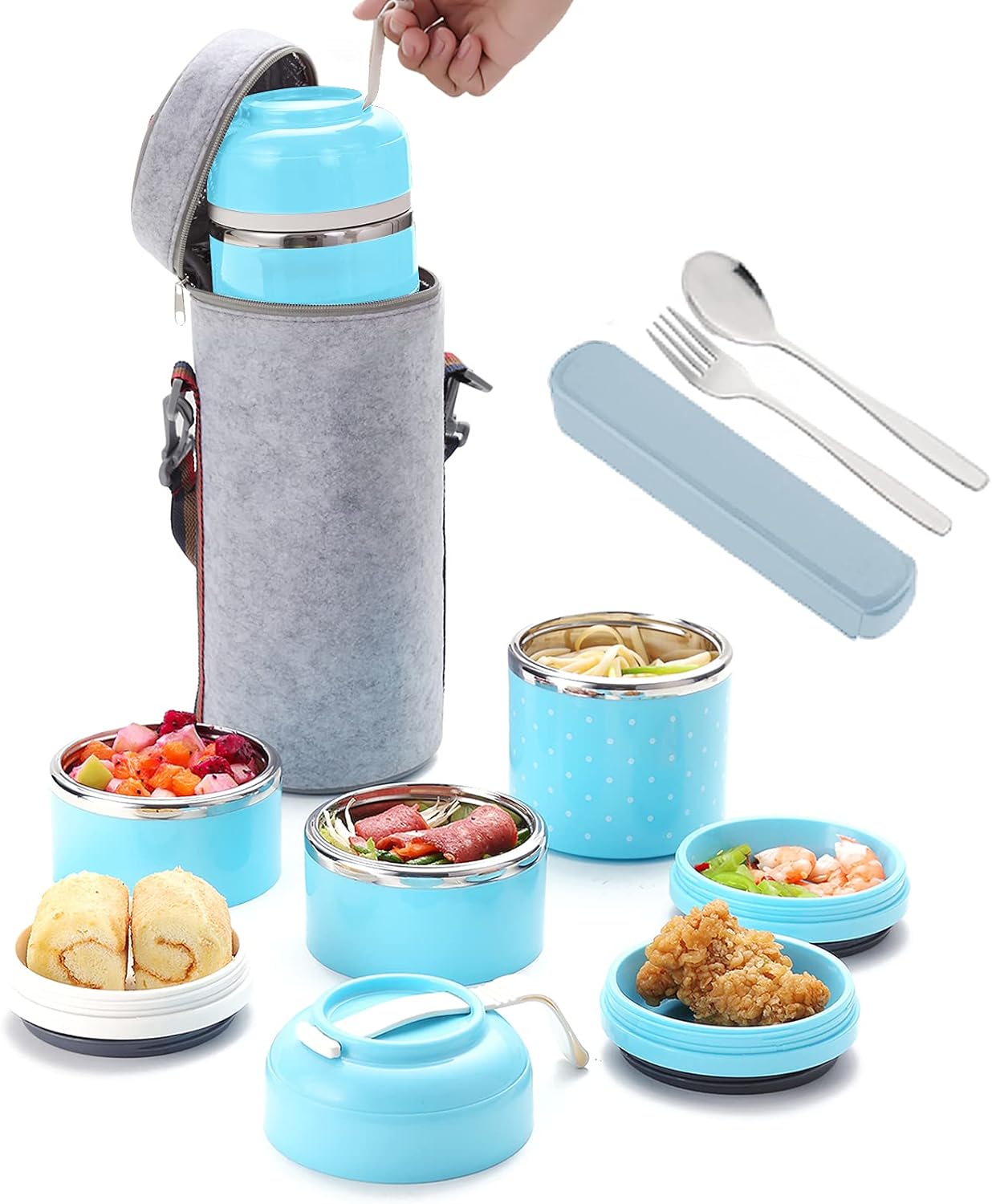 Portable Stainless Steel Lunch Box