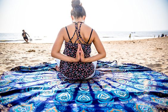 Mandala Meditation Towel