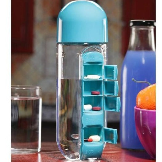 Water Bottle With Pillbox